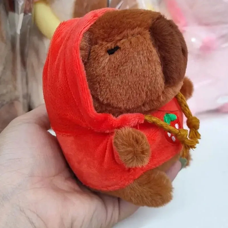 Cute Cartoon Capybara Pendant Plush Toy Doll Bag Hanging Ornaments Cute Kapila Keychain Doll Car Pendant Desktop Doll Ornaments