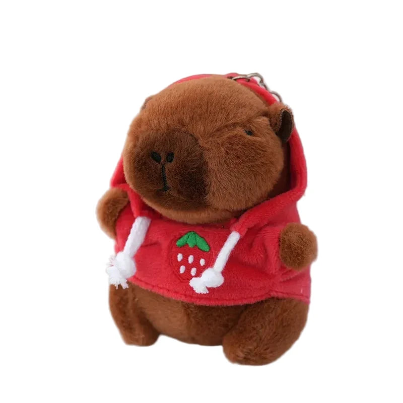 Cute Cartoon Capybara Pendant Plush Toy Doll Bag Hanging Ornaments Cute Kapila Keychain Doll Car Pendant Desktop Doll Ornaments