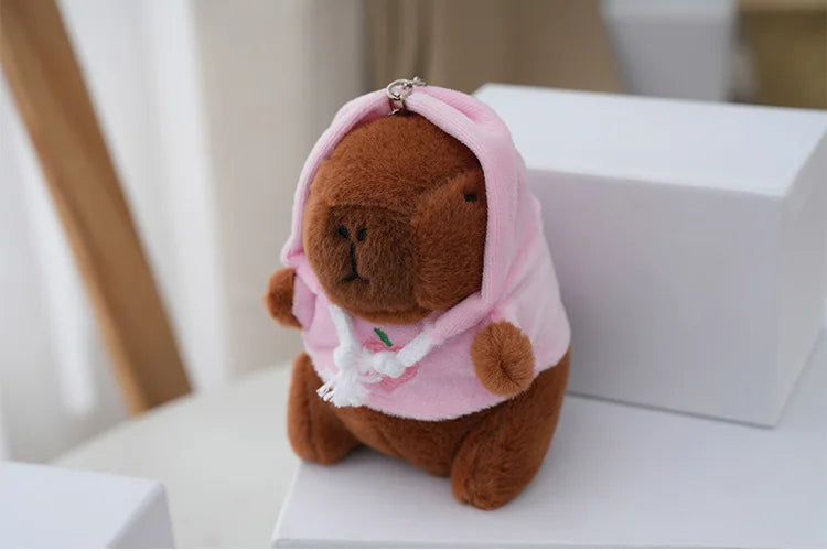 Cute Cartoon Capybara Pendant Plush Toy Doll Bag Hanging Ornaments Cute Kapila Keychain Doll Car Pendant Desktop Doll Ornaments