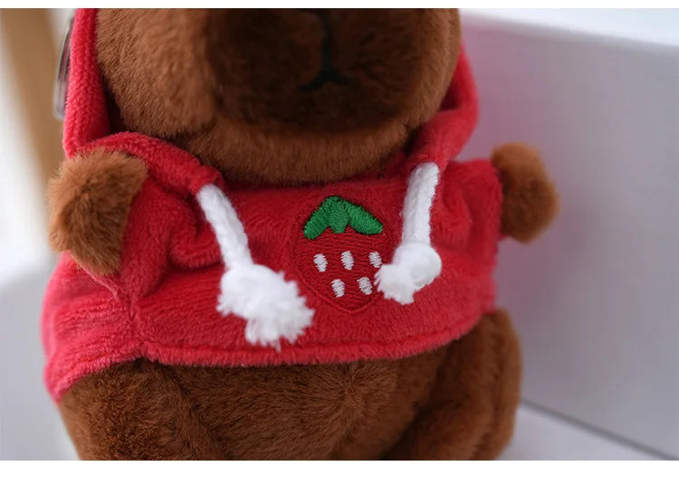 Cute Cartoon Capybara Pendant Plush Toy Doll Bag Hanging Ornaments Cute Kapila Keychain Doll Car Pendant Desktop Doll Ornaments