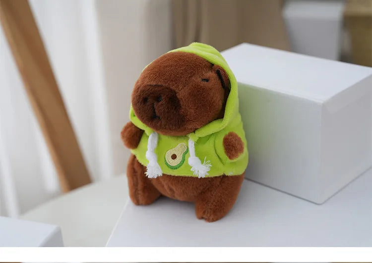 Cute Cartoon Capybara Pendant Plush Toy Doll Bag Hanging Ornaments Cute Kapila Keychain Doll Car Pendant Desktop Doll Ornaments