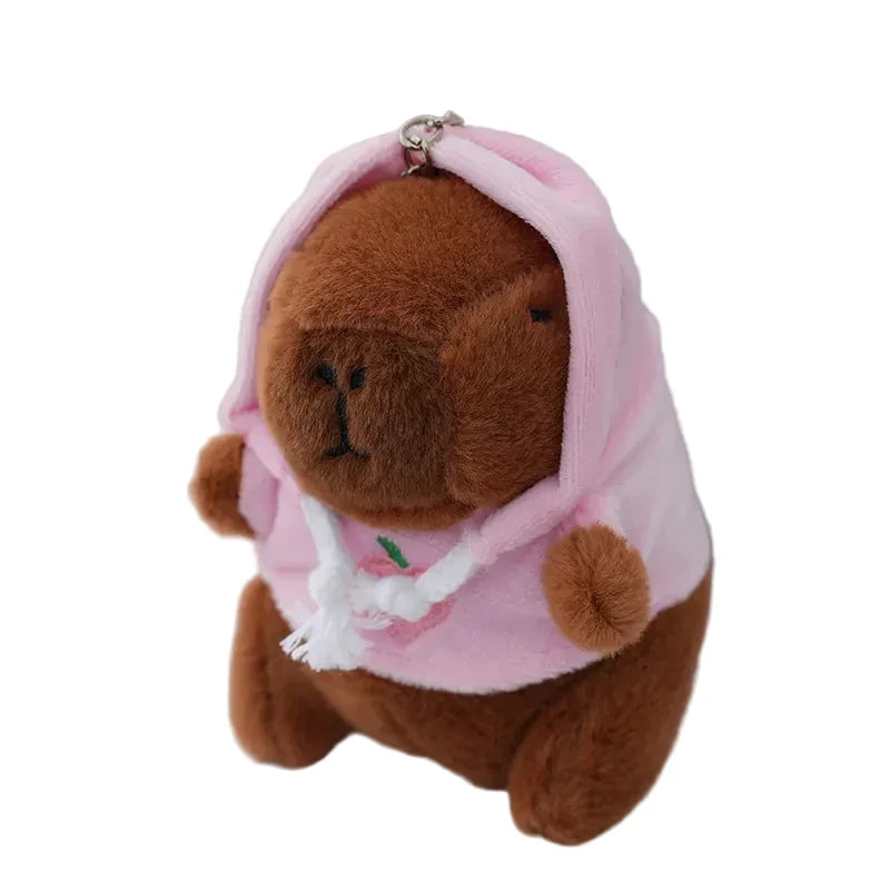 Cute Cartoon Capybara Pendant Plush Toy Doll Bag Hanging Ornaments Cute Kapila Keychain Doll Car Pendant Desktop Doll Ornaments